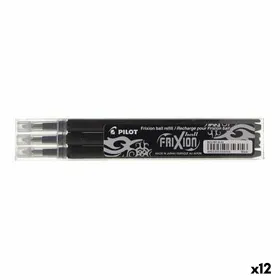 Varaosasetti Pilot Frixion 0,7 Kynä 3 Kappaletta Musta (12 osaa)