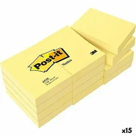Muistio Post-it 38 x 51 mm Keltainen (15 osaa)