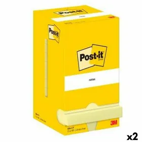 Tarralaput Post-it 76 x 76 mm Keltainen (2 osaa)
