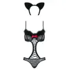 Aluspesu Komplekt Obsessive Gepardina S/M Must S/M