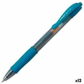 Geelikynä Pilot G-2 Sininen Turkoosi 0,4 mm (12 osaa)
