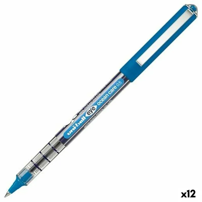 Ручка с жидкими чернилами Uni-Ball Eye Ocean Care Синий 0,5 mm (12 штук)