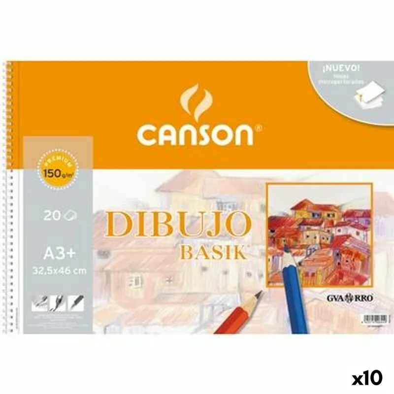 Piirustusalusta Canson Basik Mikroperforoitu 20 Levyt A3 (10 osaa)