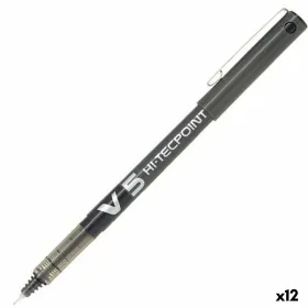 Täytekynä Pilot V-5 Hi-Tecpoint Musta 0,3 mm (12 osaa)