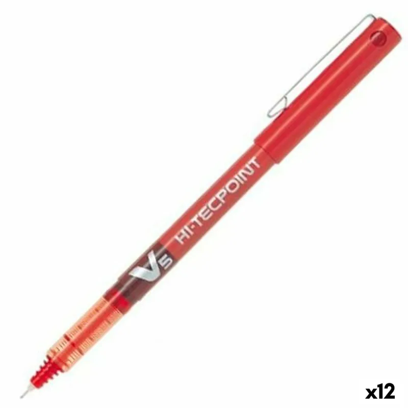 Täytekynä Pilot V-5 Hi-Tecpoint Punainen 0,3 mm (12 osaa)