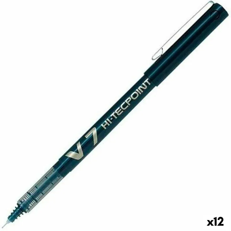 Rašiklis su skystu rašalu Pilot V-7 Hi-Tecpoint Juoda 0,5 mm (12 vnt.)