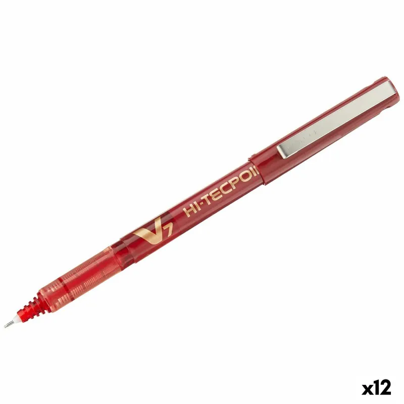 Täytekynä Pilot V7 Hi-Tecpoint Punainen 0,5 mm (12 osaa)