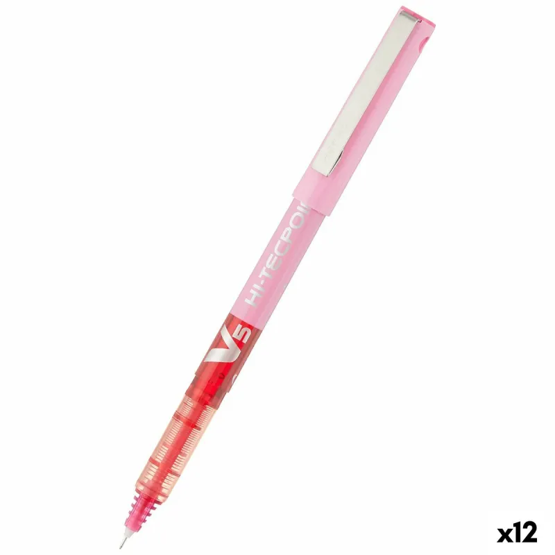Rašiklis su skystu rašalu Pilot V-5 Hi-Tecpoint Rožinė 0,3 mm (12 vnt.)