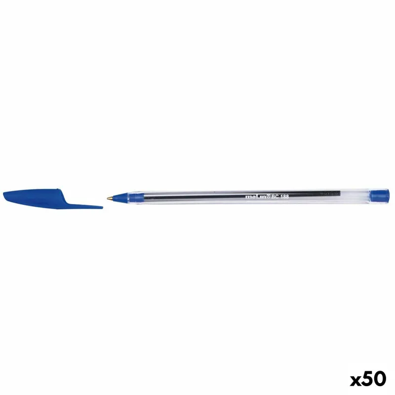 Kynä Molin BC188 Kristalli 1 mm Sininen (50 osaa)