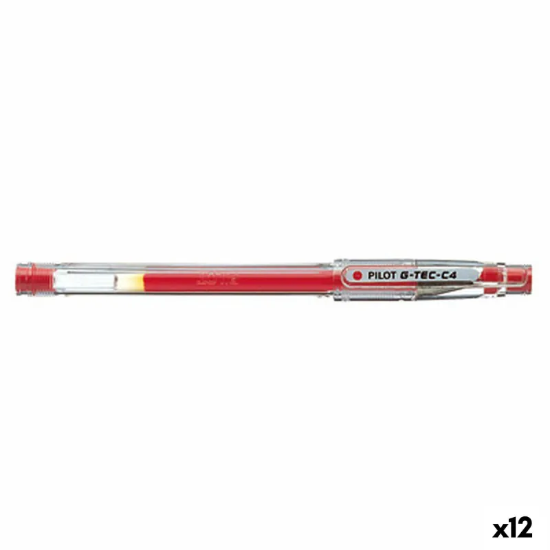 Gelio rašiklis Pilot G-TEC C4 Raudona 0,2 mm (12 vnt.)