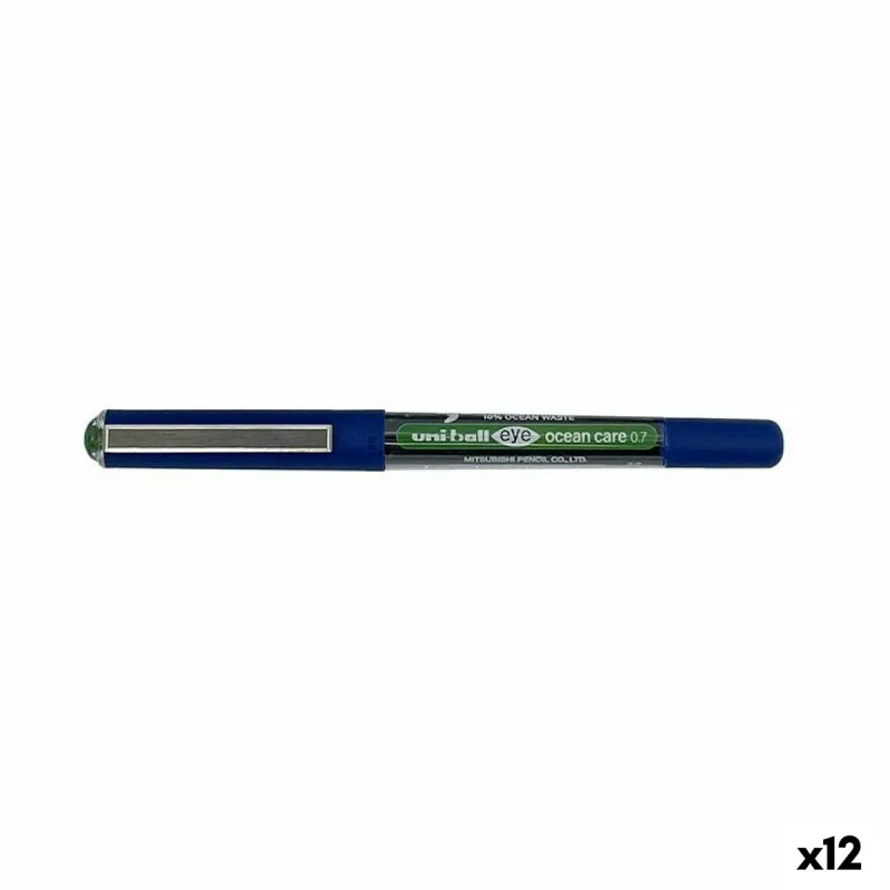 Täytekynä Uni-Ball Eye Ocean Care 0,7 mm Vihreä (12 osaa)
