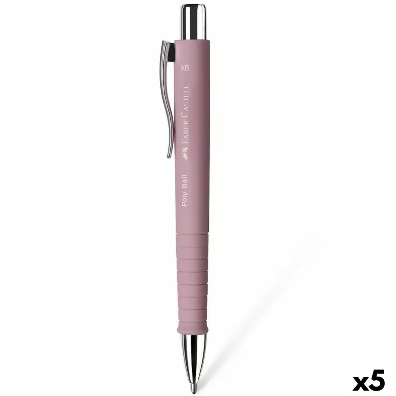 Pildspalva Faber-Castell Poly Ball XB Rozā (5 gb.)