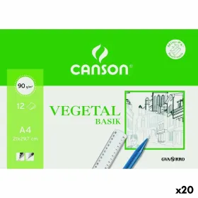 Piirustuspaperi Canson VEGETAL BASIK A4 12 Levyt (20 osaa)