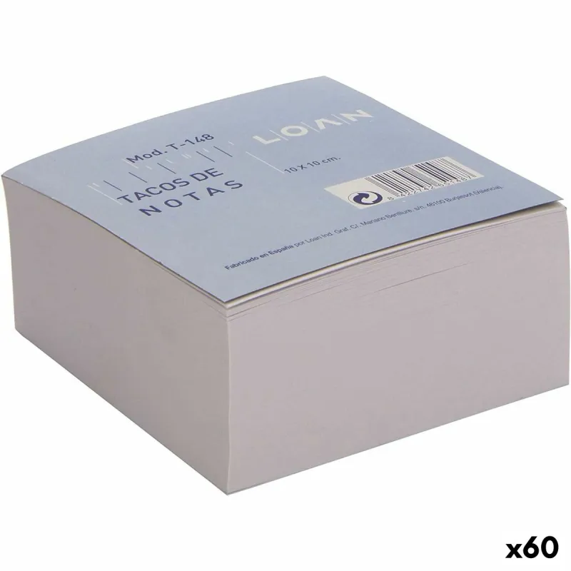 Muistio Valkoinen 500 Levyt 10 x 10 cm (60 osaa)