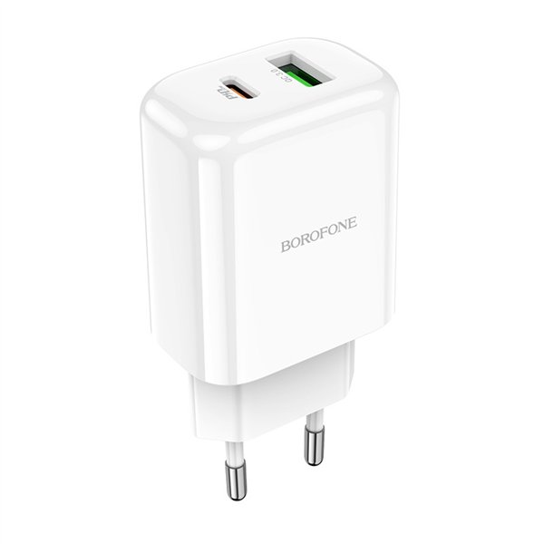Charger Borofone BN4 20W USB-C/USB-A white