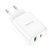 Charger Borofone BN4 20W USB-C/USB-A white