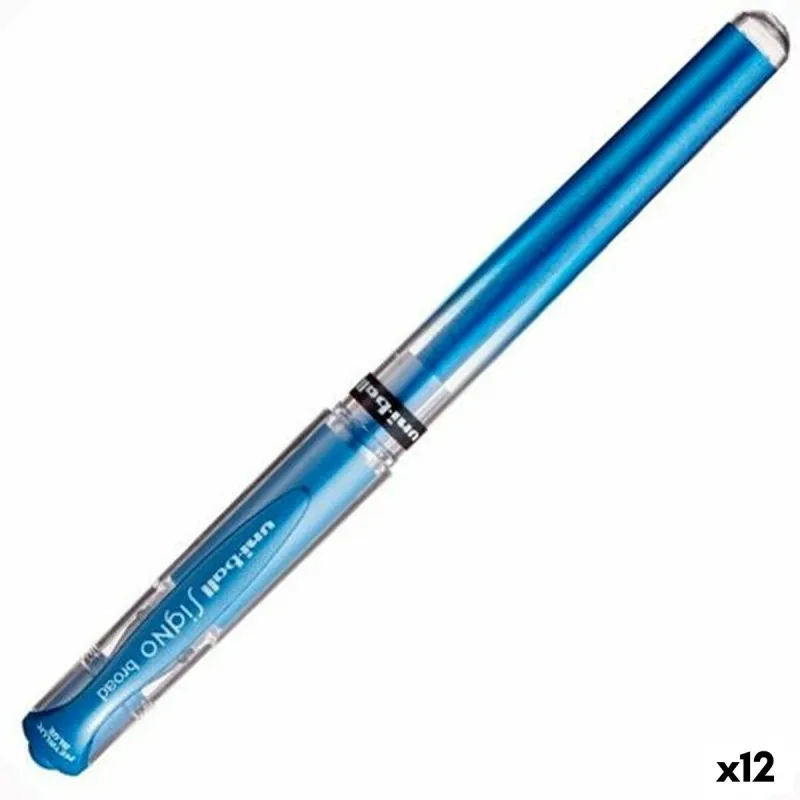 Gel pen Uni-Ball SIGNO BROAD Blue 1,0 mm (12 Units)