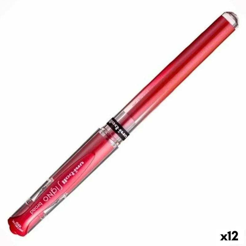 Гелевая ручка Uni-Ball SIGNO BROAD Красный 0,6 mm 1,0 mm (12 штук)