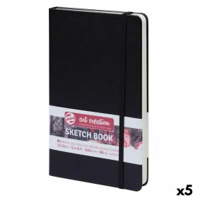 Sketchbook Talens Art Creation Sketch Book Musta 80 Levyt 13 x 21 cm (5 osaa)