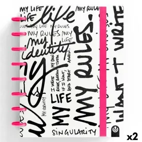 Muistikirja Carchivo INGENIOX EDIT MY LIFE Pinkki A5 80 Levyt (2 osaa)