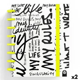 Muistikirja Carchivo INGENIOX EDIT MY LIFE Keltainen A5 80 Levyt (2 osaa)