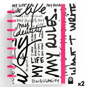 Muistikirja Carchivo INGENIOX EDIT MY LIFE Pinkki A5 80 Levyt (2 osaa)