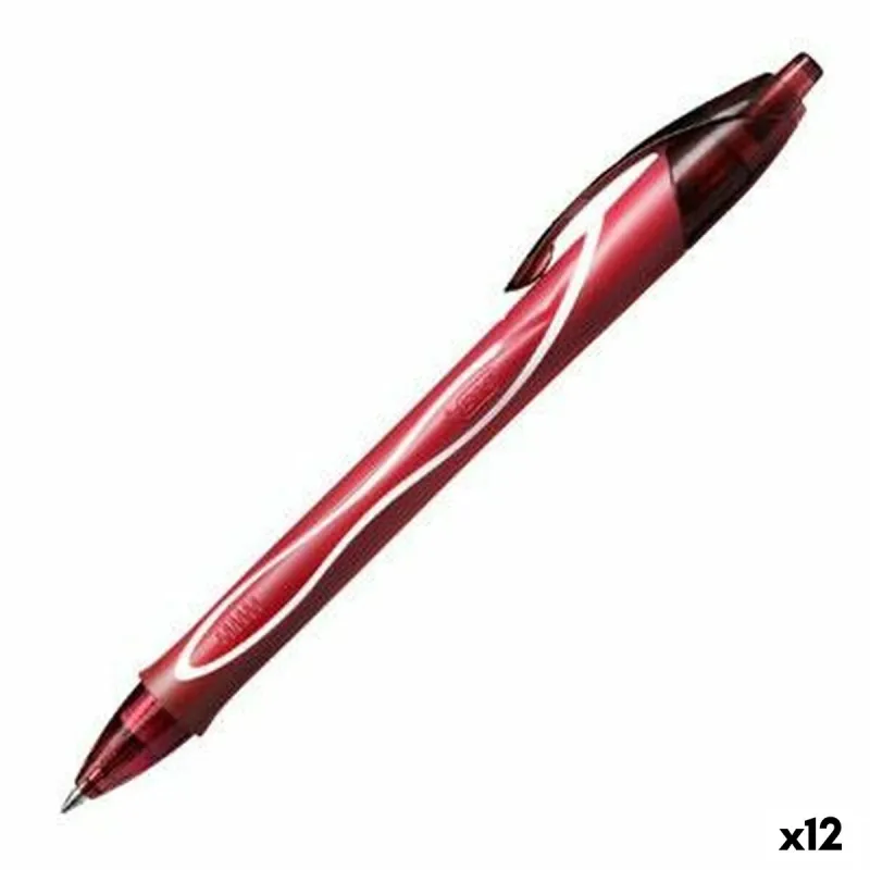 Гелевая ручка Bic Gel-ocity Quick Dry Красный 0,3 mm (12 штук)