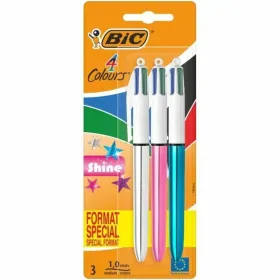 Kuulakärkikynäsetti Bic 4 Colors Shine 9122751