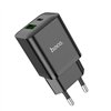 Įkroviklis Hoco N28 20W USB-C/USB-A juodas
