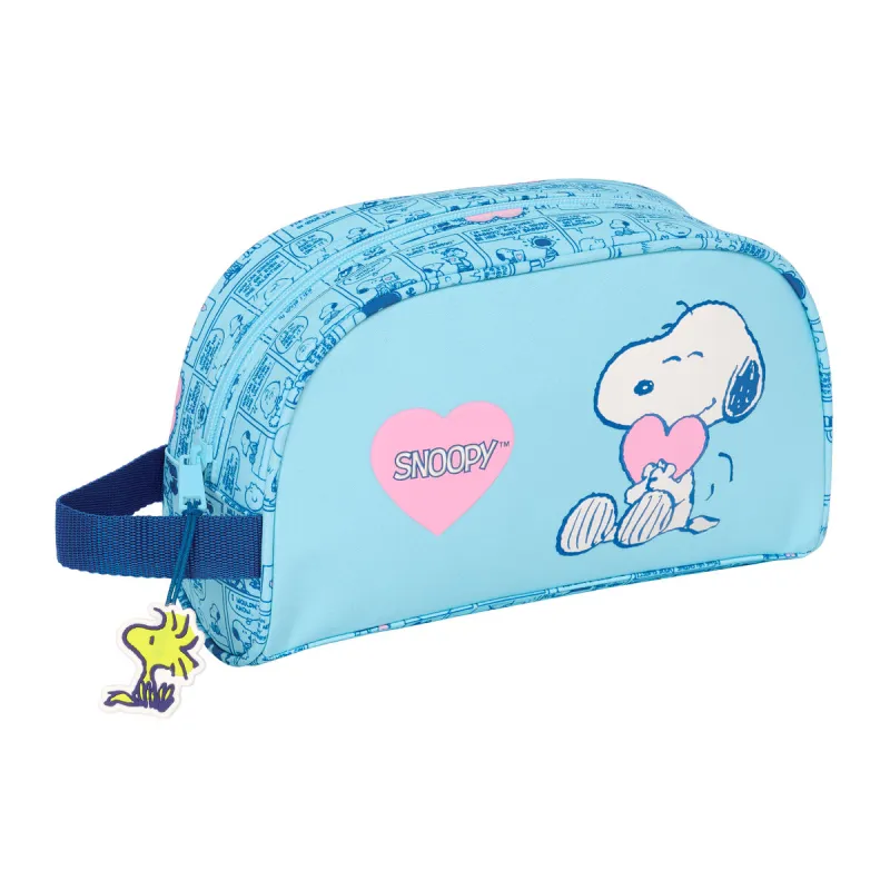 Kelionių reikmenų dėžutė Snoopy Love Šviesiai mėlyna 26 x 16 x 9 cm