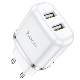 Charger Hoco N4 12W 2xUSB-A white