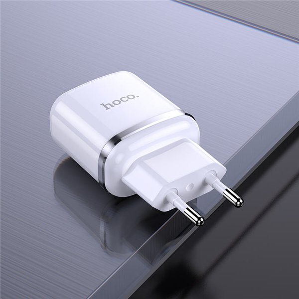 Charger Hoco N4 12W 2xUSB-A white