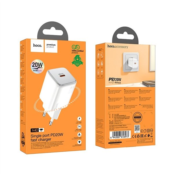 Charger Hoco N40 20W USB-Cwhite