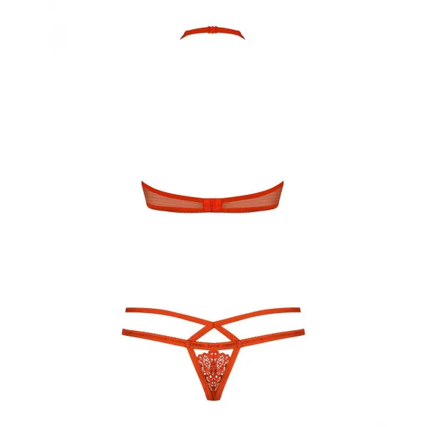 Underwear Set Obsessive 838-SET-3 Red S/M