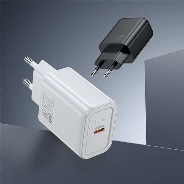 Charger Hoco N60 20W GaN USB-C white