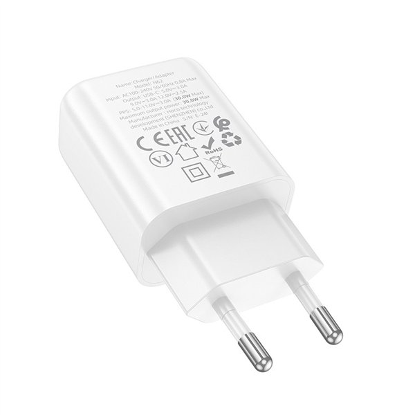 Įkroviklis Hoco N62 30W GaN USB-C baltas