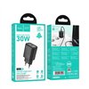 Įkroviklis Hoco N62 30W GaN USB-C juodas