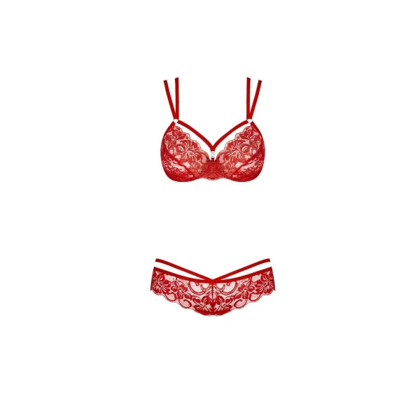 Underwear Set Obsessive 860 Red S/M