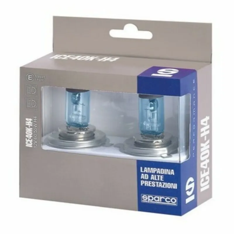Automobilio lemputė Sparco ICE40K H4 12V 55W Blanco Azulado Efecto Xenon