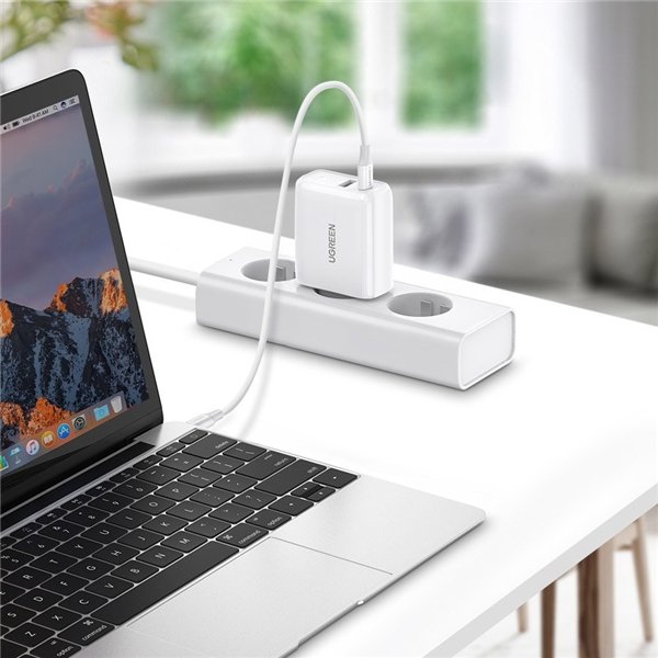 Charger Ugreen CD170 36W USB-C/USB-A white