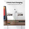 Charger Ugreen CD294 45W GaN 2xUSB-C white