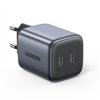 Įkroviklis Ugreen CD294 45W GaN 2xUSB-C juodas