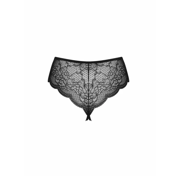 Stringa biksītes Obsessive Pearlove Melns XS/S