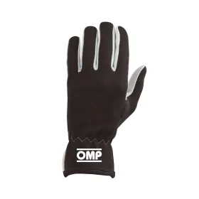 Мужские водительские перчатки OMP Rally Чёрный L