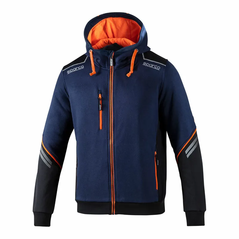 Miesten huppari Sparco S02414BMAF1S Sininen Laivastonsininen