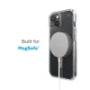 Speck Presidio Perfect-Clear with Glitter + MagSafe - iPhone 15 Plus / 14 Plus Case with MICROBAN Coating (Clear / Gold Glitter)