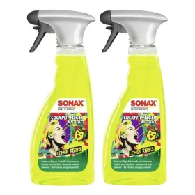 Очиститель приборной панели Sonax LEMON ROCKS Лимонный Прохладный 500 ml Отделка матовая (2 штук)