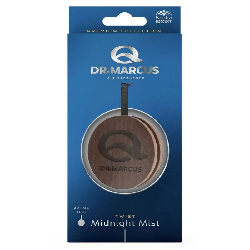 Automobilio oro gaiviklis Dr Marcus Twist Midnight Mist Medžio Kvapas pakabukas