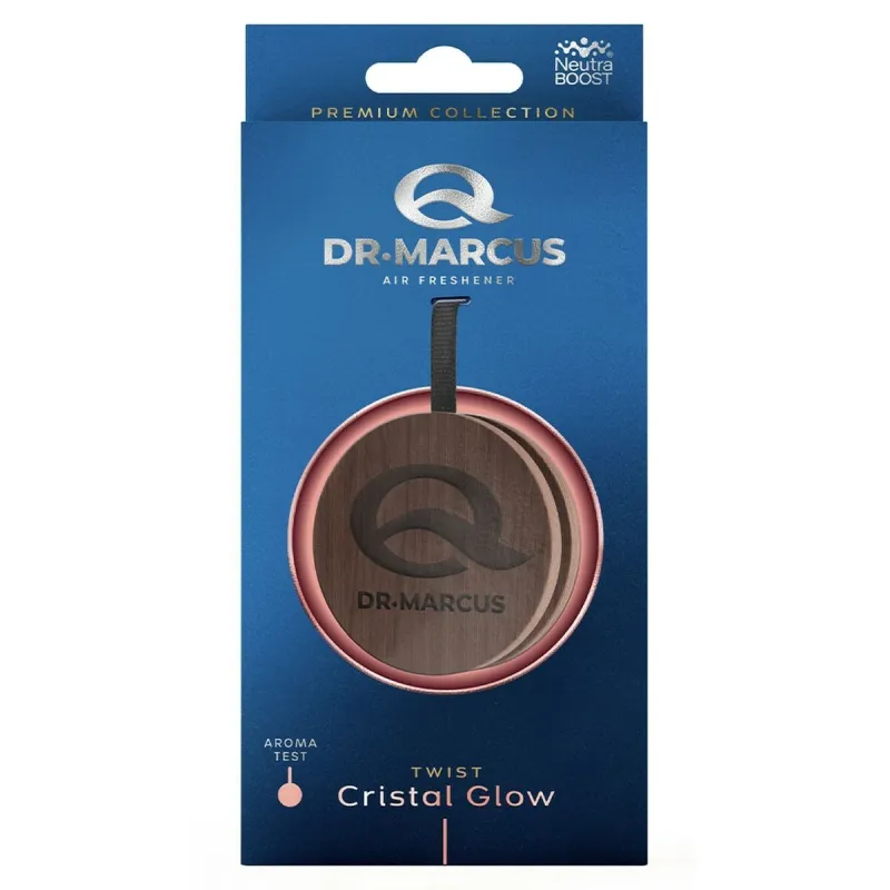 Automobilio oro gaiviklis Dr Marcus Twist Crystal Glow Medžio Kvapas pakabukas