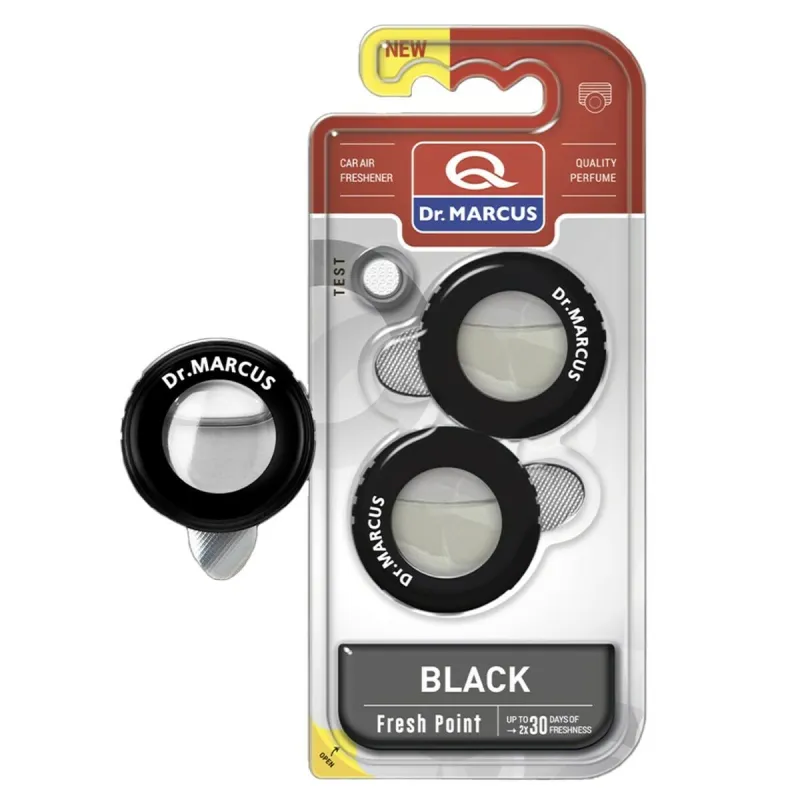Automobilio oro gaiviklis Dr Marcus Fresh Point black 2,5 ml Plastmasinis Kvapas 2 Dalys (2 vnt.)